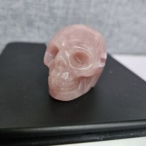 Rose Quartz Crystal Skull